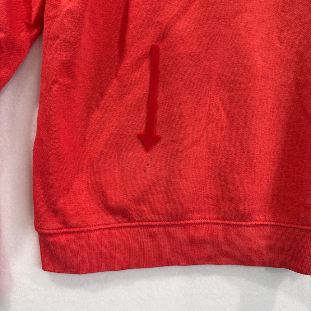 Nike Coral Red Sweatshirt Women's Pullover Training Hoodie Large - Picture 7 of 7